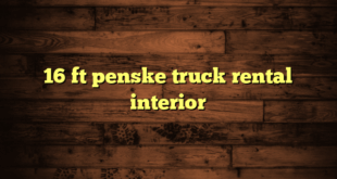 16 ft penske truck rental interior