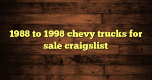 1988 to 1998 chevy trucks for sale craigslist
