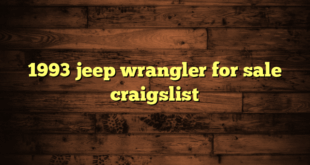 1993 jeep wrangler for sale craigslist