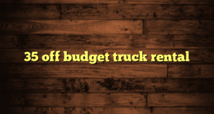 35 off budget truck rental