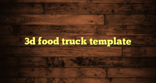 3d food truck template