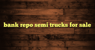 bank repo semi trucks for sale