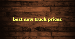 best new truck prices