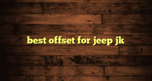 best offset for jeep jk