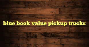 blue book value pickup trucks