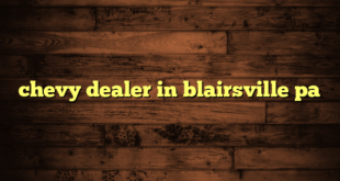 chevy dealer in blairsville pa