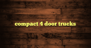 compact 4 door trucks