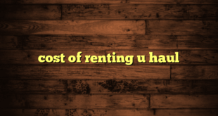 cost of renting u haul