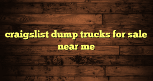 craigslist dump trucks for sale near me