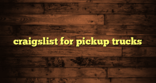 craigslist for pickup trucks