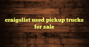 craigslist used pickup trucks for sale