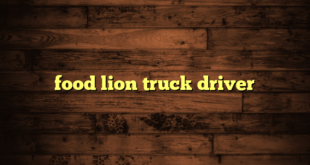 food lion truck driver