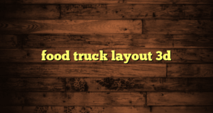 food truck layout 3d