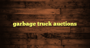 garbage truck auctions