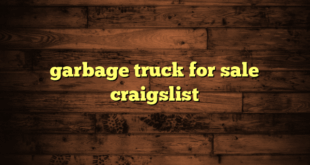 garbage truck for sale craigslist