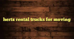 hertz rental trucks for moving