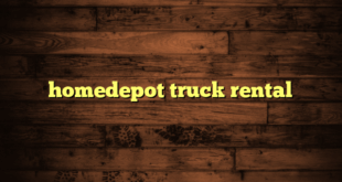 homedepot truck rental