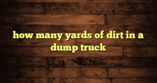 how many yards of dirt in a dump truck