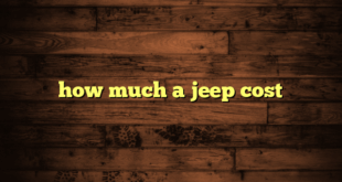 how much a jeep cost
