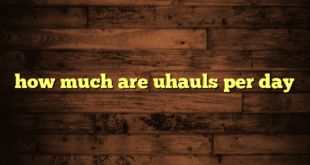 how much are uhauls per day