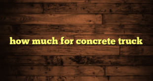 how much for concrete truck
