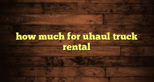 how much for uhaul truck rental