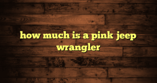 how much is a pink jeep wrangler