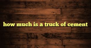 how much is a truck of cement