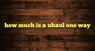 how much is a uhaul one way