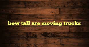 how tall are moving trucks