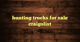 hunting trucks for sale craigslist