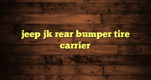 jeep jk rear bumper tire carrier