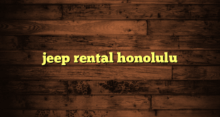 jeep rental honolulu