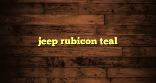 jeep rubicon teal