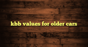 kbb values for older cars
