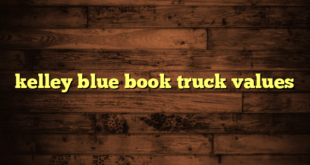 kelley blue book truck values