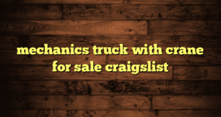 mechanics truck with crane for sale craigslist