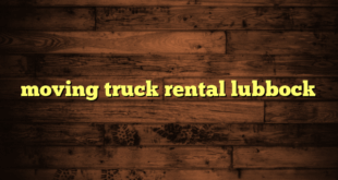 moving truck rental lubbock
