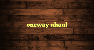 oneway uhaul