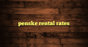 penske rental rates