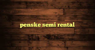 penske semi rental