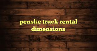 penske truck rental dimensions