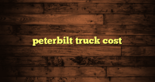 peterbilt truck cost