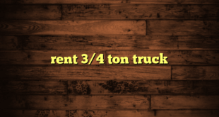 rent 3/4 ton truck