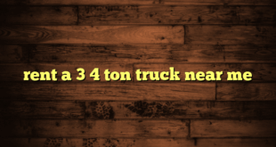 rent a 3 4 ton truck near me