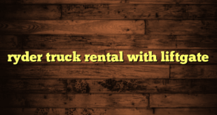 ryder truck rental with liftgate