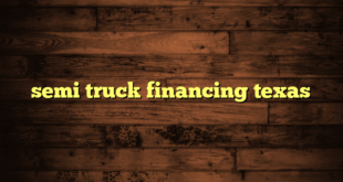 semi truck financing texas