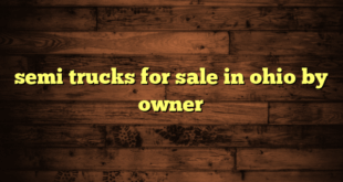 semi trucks for sale in ohio by owner