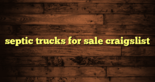 septic trucks for sale craigslist