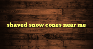 shaved snow cones near me